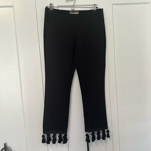 ✨ANY 2 FOR 15 ANY 3 FOR 20✨- NWOT Small Black Tassel Ankle Pants